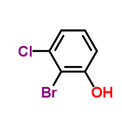 2-BROMO-3-CHLOROPHENOL structure, CAS 855836-62-3