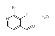 2-BROMO-3-FLUOROISONICOTINALDEHYDE HYDRATE structure, CAS 1227572-94-2