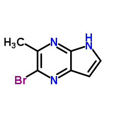 2-BROMO-3-METHYL-5H-PYRROLO[2,3-B]PYRAZINE structure, CAS 1260812-97-2
