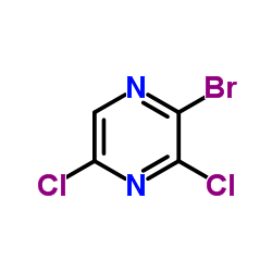 2-BROMO-3.5-DICHLOROPYRAZINE structure, CAS 1206249-40-2
