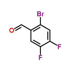 2-BROMO-4,5-DIFLUOROBENZALDEHYDE structure, CAS 476620-54-9