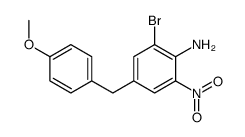 2-BROMO-4-(4-METHOXYBENZYL)-6-NITROANILINE structure, CAS 1314987-29-5