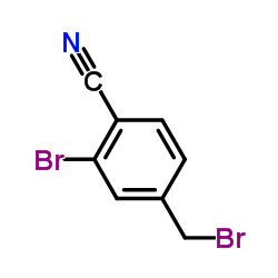 2-BROMO-4-(BROMOMETHYL)BENZONITRILE structure, CAS 89892-38-6