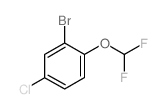 2-BROMO-4-CHLORO-1-(DIFLUOROMETHOXY)BENZENE structure, CAS 1214348-81-8