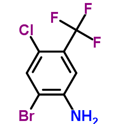 2-BROMO-4-CHLORO-5-(TRIFLUOROMETHYL)ANILINE structure, CAS 193090-44-7