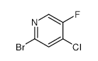 2-BROMO-4-CHLORO-5-FLUOROPYRIDINE structure, CAS 1033203-44-9