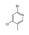 2-BROMO-4-CHLORO-5-METHYLPYRIDINE structure, CAS 1033203-40-5