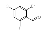 2-BROMO-4-CHLORO-6-FLUOROBENZALDEHYDE structure, CAS 1135531-73-5