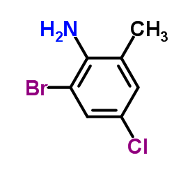 2-BROMO-4-CHLORO-6-METHYLANILINE structure, CAS 146948-68-7