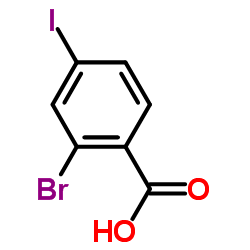 2-BROMO-4-IODOBENZOIC ACID structure, CAS 28547-29-7