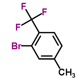 2-BROMO-4-METHYL-1-(TRIFLUOROMETHYL)BENZENE structure, CAS 121793-12-2