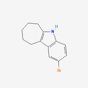 2-BROMO-5,6,7,8,9,10-HEXAHYDROCYCLOHEPTA[B]INDOLE structure, CAS 109160-55-6
