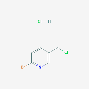 2-BROMO-5-(CHLOROMETHYL)PYRIDINE HYDROCHLORIDE structure, CAS 1126779-39-2