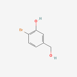 2-BROMO-5-(HYDROXYMETHYL)PHENOL structure, CAS 2737-19-1
