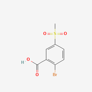 2-BROMO-5-(METHYLSULFONYL)BENZOIC ACID structure, CAS 22361-59-7