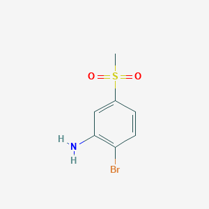 2-BROMO-5-(METHYLSULPHONYL)ANILINE structure, CAS 942474-24-0