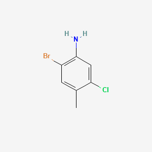 2-BROMO-5-CHLORO-4-METHYLANILINE structure, CAS 102170-52-5