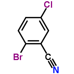 2-BROMO-5-CHLOROBENZONITRILE structure, CAS 57381-37-0