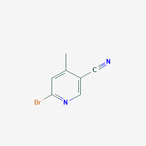 2-BROMO-5-CYANO-4-PICOLINE structure, CAS 1003711-35-0
