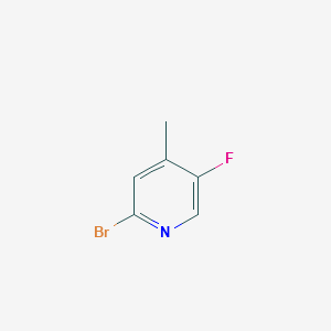 2-BROMO-5-FLUORO-4-METHYLPYRIDINE structure, CAS 885168-20-7