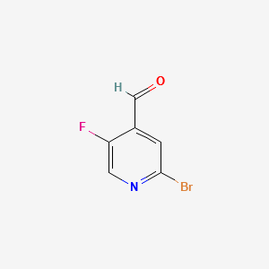 2-BROMO-5-FLUOROISONICOTINALDEHYDE structure, CAS 1005291-43-9
