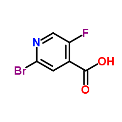 2-BROMO-5-FLUOROISONICOTINIC ACID structure, CAS 885588-12-5