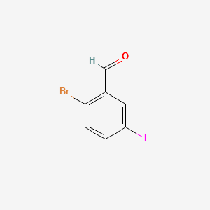 2-BROMO-5-IODOBENZALDEHYDE structure, CAS 1032231-24-5