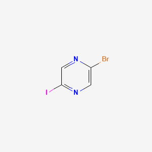 2-BROMO-5-IODOPYRAZINE structure, CAS 622392-04-5