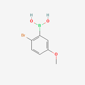2-BROMO-5-METHOXYBENZENE BORONIC ACID structure, CAS 89694-44-0