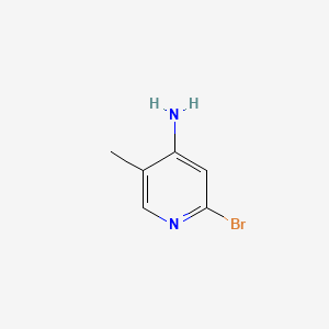 2-BROMO-5-METHYLPYRIDIN-4-AMINE structure, CAS 79055-60-0