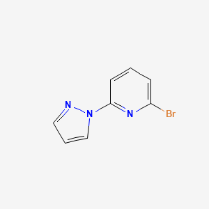 2-BROMO-6-(1H-PYRAZOL-1-YL)PYRIDINE structure, CAS 123640-41-5