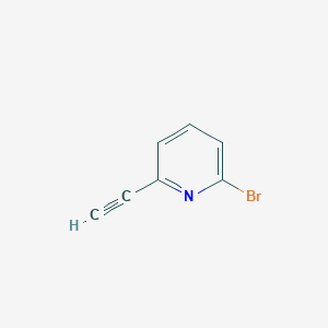 2-BROMO-6-ETHYNYLPYRIDINE structure, CAS 445468-63-3