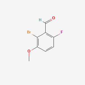 2-BROMO-6-FLUORO-3-METHOXYBENZALDEHYDE structure, CAS 154650-22-3
