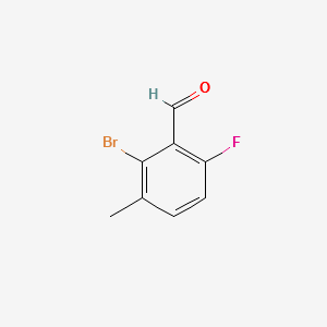 2-BROMO-6-FLUORO-3-METHYLBENZALDEHYDE structure, CAS 154650-16-5
