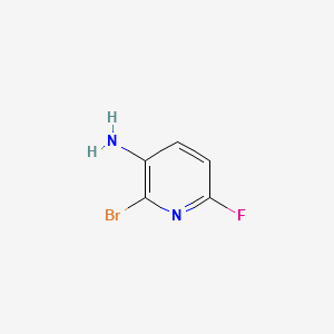 2-BROMO-6-FLUOROPYRIDIN-3-AMINE structure, CAS 1068976-51-1