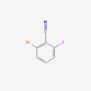 2-BROMO-6-IODOBENZONITRILE structure, CAS 1245648-93-4