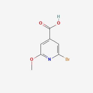 2-BROMO-6-METHOXYISONICOTINIC ACID structure, CAS 853029-93-3