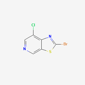 2-BROMO-7-CHLOROTHIAZOLO[5,4-C]PYRIDINE structure, CAS 1206248-68-1