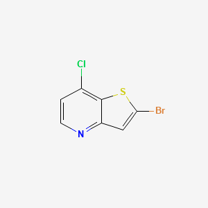 2-BROMO-7-CHLOROTHIENO[3,2-B]PYRIDINE structure, CAS 225385-05-7