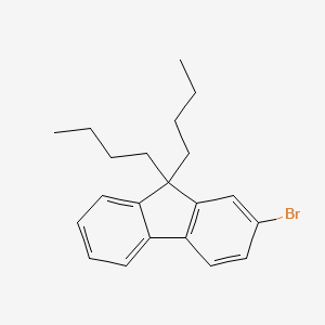 2-BROMO-9,9-DIBUTYL-9H-FLUORENE structure, CAS 88223-35-2