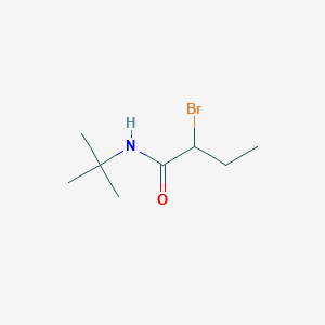 2-BROMO-N-(TERT-BUTYL)BUTANAMIDE structure, CAS 95904-25-9