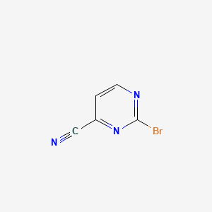2-BROMOPYRIMIDINE-4-CARBONITRILE structure, CAS 1209459-16-4