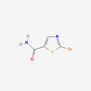 2-BROMOTHIAZOLE-5-CARBOXAMIDE structure, CAS 848499-31-0