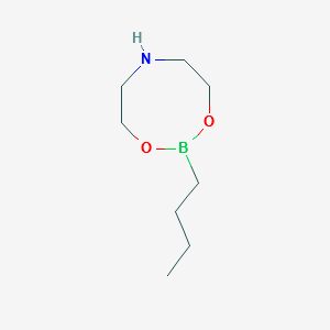 2-BUTYL-1,3,6,2-DIOXAZABOROCANE structure, CAS 92527-13-4