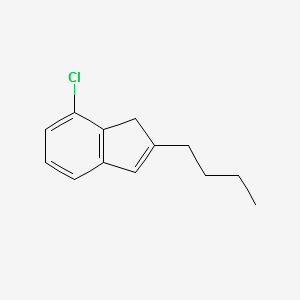 2-BUTYL-7-CHLORO-1H-INDENE structure, CAS 1003709-15-6