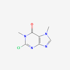 2-CHLORO-1,7-DIMETHYL-1H-PURIN-6(7H)-ONE structure, CAS 16017-75-7