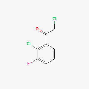 2-CHLORO-1-(2-CHLORO-3-FLUOROPHENYL)ETHANONE structure, CAS 1214362-75-0