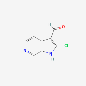 2-CHLORO-1H-PYRROLO[2,3-C]PYRIDINE-3-CARBALDEHYDE structure, CAS 847801-92-7