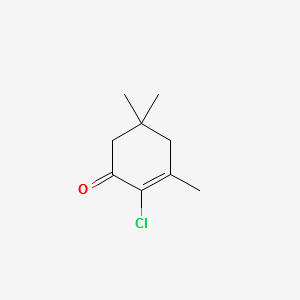 2-CHLORO-3,5,5-TRIMETHYLCYCLOHEX-2-ENONE structure, CAS 17304-82-4