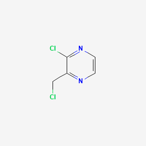 2-CHLORO-3-(CHLOROMETHYL)PYRAZINE structure, CAS 45660-95-5